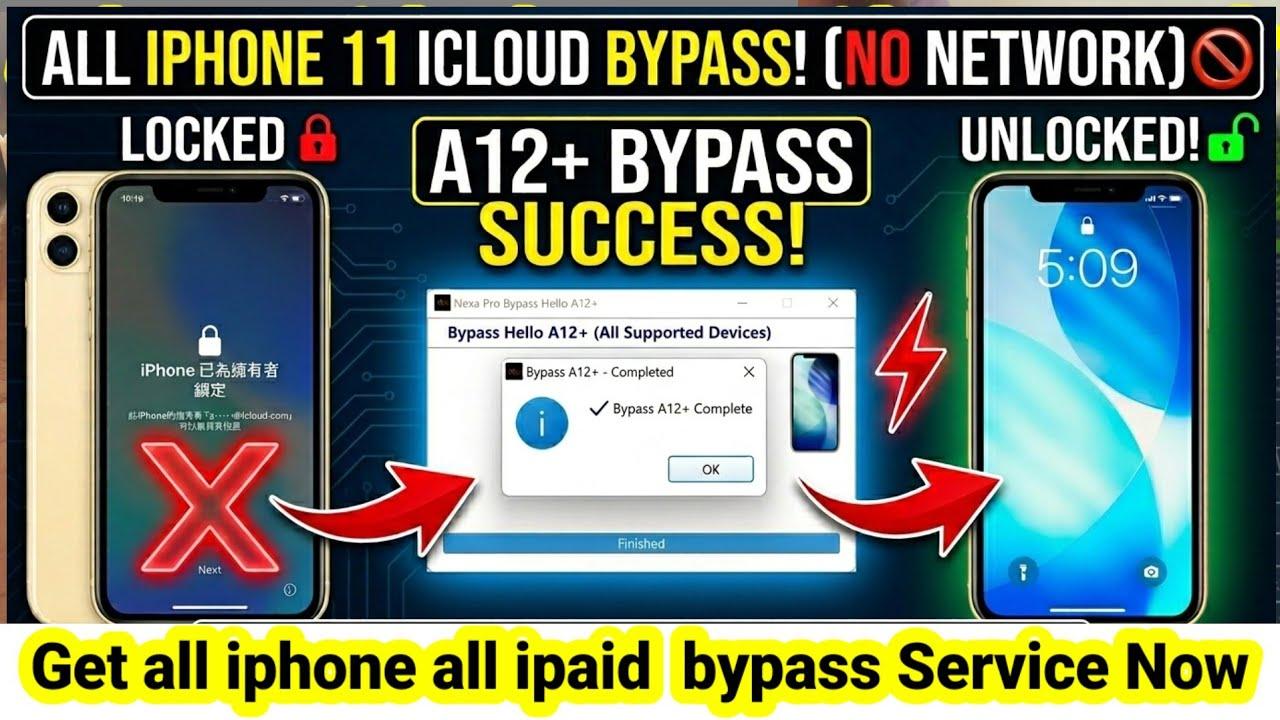 NexaPro Bypass Hello A5 (4, 4S, Touch 5, Mini 1, iPad 2, 3) Windows Tool 